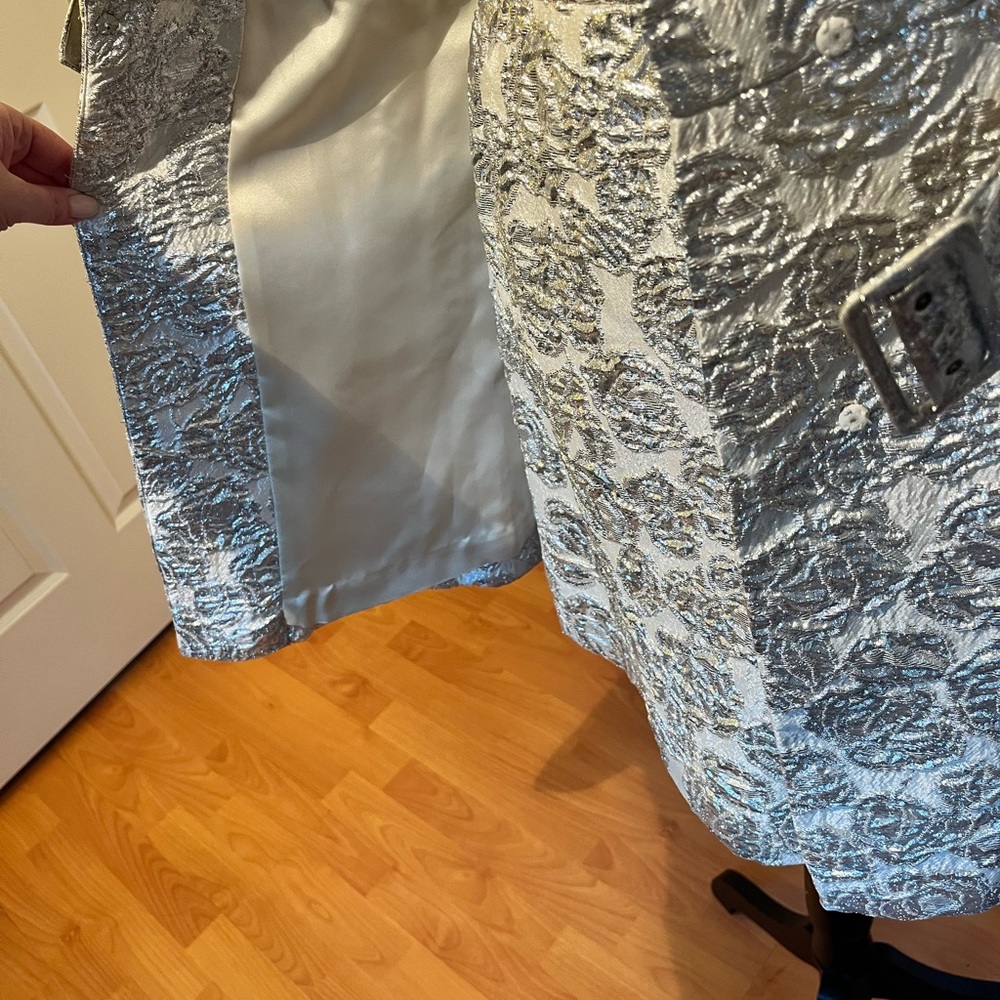 Vintage 1960s Silver Lame Belt Dress - Picture 11 of 11